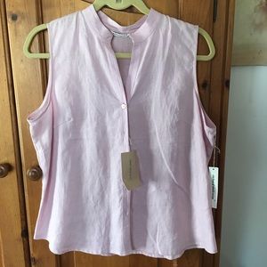 Pink linen summer shirt